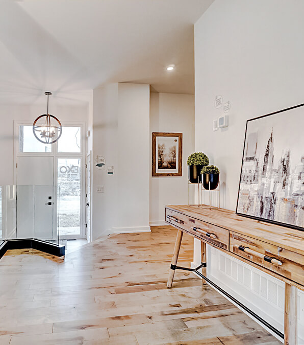 Entrée d'une maison neuve au Quartier Meredith à Chelsea